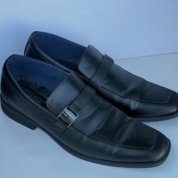 Perry Ellis Zane LZD Wide Black Slip-On Loafers 13 - Picture 1 of 8